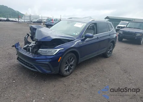 2022 Volkswagen Tiguan Se z USA, uszkodzony, nr VIN 3VV2B7AX2NM174360